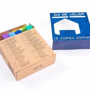 Tiza de Pizarra 12 unidades – colores surtidas - material Waldorf en A Casa de Maria Vigo