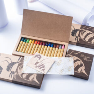 Bastón de cera de abejas Apiscor 12 unidades – colores surtidas - material Waldorf en A Casa de Maria Vigo