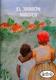 Portada de *El jarrón mágico. Cuento en mayúsculas.*