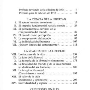 Portada de *La filosofía de la libertad.*