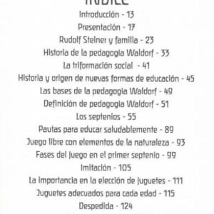 Portada de Pedagogía Waldorf. Fundamentos principales